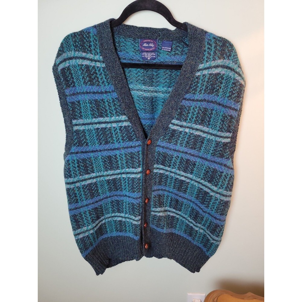 🎁 Vintage Scottish wool plaid Sweater vest